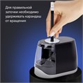 Точилка электрическая BRAUBERG ONE фреза с автостопом, 4 батарейки AA/USB (под адаптер), 270577 270577