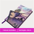 Блокнот А5 (143x210 мм), BRAUBERG VISTA "Violet", под кожу, гибкий, 80 л., 112074 112074