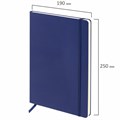 Блокнот БОЛЬШОЙ ФОРМАТ (180х250 мм) В5, BRAUBERG ULTRA, балакрон, 80 г/м2, 96 л., клетка, темно-синий, 113061 113061