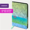 Блокнот МАЛЫЙ ФОРМАТ (100х150 мм) А6, BRAUBERG VISTA "Monstera", под кожу, гибкий, тиснение фольга, 80 л., 112093 112093