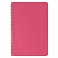 Тетрадь А5 (148x218 мм), BRAUBERG "Office PRO", гибкая, под кожу, гребень, 80 л., розовая, 111042 111042