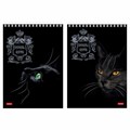 Блокнот А5 146х215 мм, 80 л., гребень, клетка, ламинация, 3D фольга, HATBER, "Royal Cats", 80Б5лофВ1гр 114352 - фото 210897