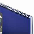Блокнот БОЛЬШОГО ФОРМАТА А4, 80 л., обложка пластик, клетка, BRAUBERG "Metropolis", СИНИЙ, 115574 115574
