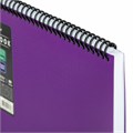 Блокнот БОЛЬШОГО ФОРМАТА А4, 80 л., обложка пластик, клетка, BRAUBERG "Metropolis", ФИОЛЕТОВЫЙ, 115576 115576
