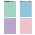 Блокнот МАЛЫЙ ФОРМАТ А6 108х145 мм, 40 л., гребень, картон, клетка, BRAUBERG "Minimal Pastel", 116429 116429 - фото 211134