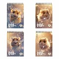 Блокнот МАЛЫЙ ФОРМАТ А6, 100х146 мм, 60 л., спираль, картон, клетка, ERICH KRAUSE, "Fluffy", 63382 117568 - фото 211265