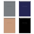 Блокнот МАЛЫЙ ФОРМАТ А7 75х105 мм, 40 л., гребень, картон, клетка, BRAUBERG "Minimal Classic", 116430 116430 - фото 211351