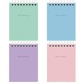 Блокнот МАЛЫЙ ФОРМАТ А7 75х105 мм, 40 л., гребень, картон, клетка, BRAUBERG "Minimal Pastel", 116431 116431 - фото 211357