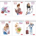 Блокнот МАЛЫЙ ФОРМАТ А7 75х105 мм, 60 л., гребень, картон, клетка, HATBER "Happy time", 066624, 60Б7В1гр 113475 - фото 211428
