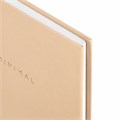 Блокнот МАЛЫЙ ФОРМАТ 110х147 мм, А6, 80 л., твердый, клетка, BRAUBERG "Minimal", бежевый, 116446 116446