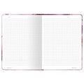 Блокнот с резинкой в клетку 96 л., А5 (145х203 мм), твердая обложка с фольгой, BRAUBERG, "Мрамор", 113731 113731