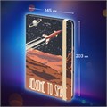 Блокнот с резинкой в клетку 96 л., А5 (145х203 мм), твердая обложка, BRAUBERG, "SpaceX", 113724 113724