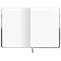 Блокнот с резинкой в клетку 96 л., А5 145х203 мм, твердая обложка, BRAUBERG, "Туман", 116315 116315