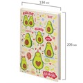 Блокнот А5 (134х206 мм), 80 л., твёрдый, клетка, BRAUBERG KIDS, "Авокадики", 114418 114418