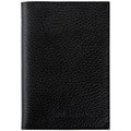 Обложка для автодокументов и паспорта натуральная кожа флоттер, "DOCUMENTS", черная, BRAUBERG 238193 238193