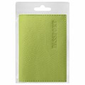 Обложка для паспорта натуральная кожа флоттер, "PASSPORT", салатовая, STAFF "Profit", 237204 237204