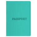 Обложка для паспорта, мягкий полиуретан, "PASSPORT", цвет "тиффани", STAFF, 238404 238404