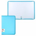 Папка объемная на молнии пластиковая BRAUBERG PASTEL, А4, 330х240 мм, 600 мкм, цвет аквамарин, 271970 271970