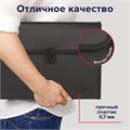 Папка для бумаг и документов с замком и 13 отделениями BRAUBERG "HIT", А4, пластик, черная, 229572 229572