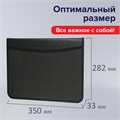 Папка на молнии пластиковая BRAUBERG, А4, 350х282х33 мм, 2 отделения, 4 кармана, бизнес-класс, черная, 225166 225166 - фото 213668 Папка на молнии пластиковая BRAUBERG, А4, 350х282х33 мм, 2 отделения, 4 кармана, бизнес-класс, черная, 225166 225166 - фото 213668
