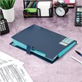 Папка-органайзер на кнопке 12 отделений, BRAUBERG "Extra", А4, синяя с голубым, 271933 271933