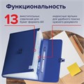 Папка-портфель пластиковая BRAUBERG А4 (332х245х35 мм), 13 отделений, синяя, 221379 221379