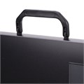 Папка-портфель пластиковая БОЛЬШОГО ФОРМАТА BRAUBERG "ПОРТФОЛИО", А3 (445х310х30 мм), черная, РОССИЯ, 226023 226023
