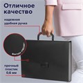 Портфель пластиковый STAFF А4 (330х235х36 мм), 13 отделений, индексные ярлыки, черный, 229245 229245