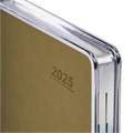 Ежедневник датированный 2025 А5 148х218 мм GALANT "Infinity Silver", под кожу, бежевый, 115725 115725