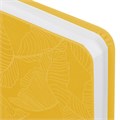 Ежедневник датированный 2025, А5, 138x213 мм, BRAUBERG "Foliage", под кожу гибкий, желтый, 115853 115853