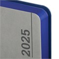 Ежедневник датированный 2025, А5, 138x213 мм, BRAUBERG "Metropolis Mix", под кожу гибкий, серый, 115862 115862
