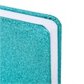 Ежедневник датированный 2025, А5, 138x213 мм, BRAUBERG "Sparkle", под кожу, блестки, бирюзовый, 115856 115856