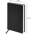 Ежедневник недатированный А5 (138х213 мм) BRAUBERG "Select", балакрон, 160 л., черный, 123429 123429