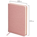 Ежедневник недатированный А5 138х213 мм BRAUBERG "Imperial" под кожу, 160 л., розовый, 111859 111859