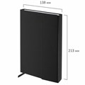 Ежедневник недатированный А5 138х213 мм BRAUBERG "Towny" под кожу, магнитный клапан 160 л., черный, 123785 123785
