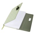 Ежедневник недатированный А5 138х213 мм, BRAUBERG "Stitch", под кожу, магнит, 160 л., оливковый, 116588 116588