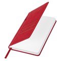 Ежедневник недатированный А5 138х213мм BRAUBERG Slot, под кожу, держатель для ручки, 160 листов, красный, 116606 116606