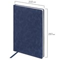 Ежедневник недатированный БОЛЬШОЙ ФОРМАТ 210х297 мм А4, BRAUBERG "Status", 160 л., темно-синий, 113359 113359