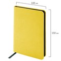 Ежедневник недатированный МАЛЫЙ 100х150 мм А6 BRAUBERG "Metropolis Mix", под кожу, 136 л., желтый, 113303 113303