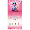 Календарь настенный перекидной на 2025 г., BRAUBERG, 12 листов, 29х29 см, "Весёлые змейки", 116168 116168