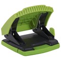 Дырокол BRAUBERG "SUPER", до 30 листов, зелено-черный, 272746 272746