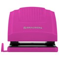 Дырокол BRAUBERG "SUPER", до 30 листов, цвет маджента и черный, 272745 272745