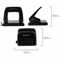Дырокол металлический BRAUBERG "Classic", до 25 л., черный, 229697 229697
