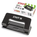 Дырокол металлический STAFF "EVERYDAY,", до 10 листов, без линейки, черный, 224647 224647