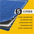Коврик (мат) для резки BRAUBERG EXTRA 5-слойный, А2 (600х450 мм), двусторонний, толщина 3 мм, синий, 237176 237176