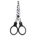 Ножницы 130 мм с цветной печатью "Далматин", чёрно-белые, закругленные, BRAUBERG KIDS, 232276 232276