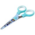 Ножницы 130 мм с цветной печатью "Пингвины", голубые, закругленные, BRAUBERG KIDS, 232271 232271