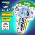 Ножницы 130 мм, фигурные рукоятки с резиновыми вставками "Далматин", с чехлом, BRAUBERG KIDS, 238352 238352