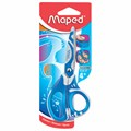 Ножницы MAPED (Франция) "Zenoa Fit", 130 мм, прорезинные ручки, с цветной печатью, ассорти, 670110 235482