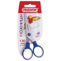 Ножницы ПИФАГОР, 130 мм, резиновые вставки, картонная упаковка с подвесом, ассорти, 236984 236984